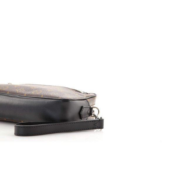 Kasai Clutch Macassar Monogram Canvas Shoulder Bag - Picture 6 of 7